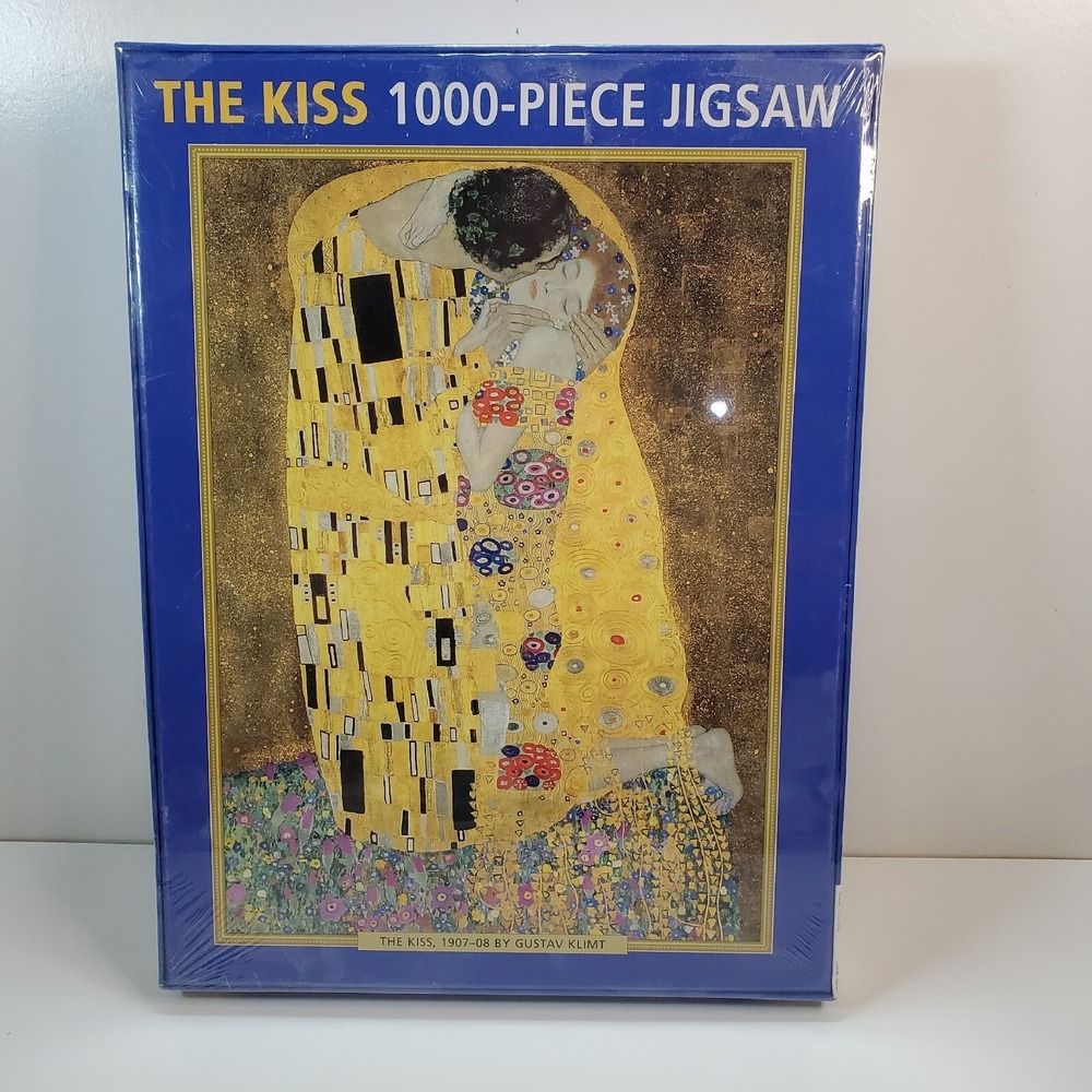 THE KISS Gustav Klimt 1000 Piece Jigsaw Puzzle 19" x 27" New  Sealed